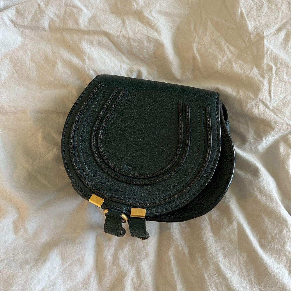 Chloe Mini Marcie Leather Saddle Crossbody Bag